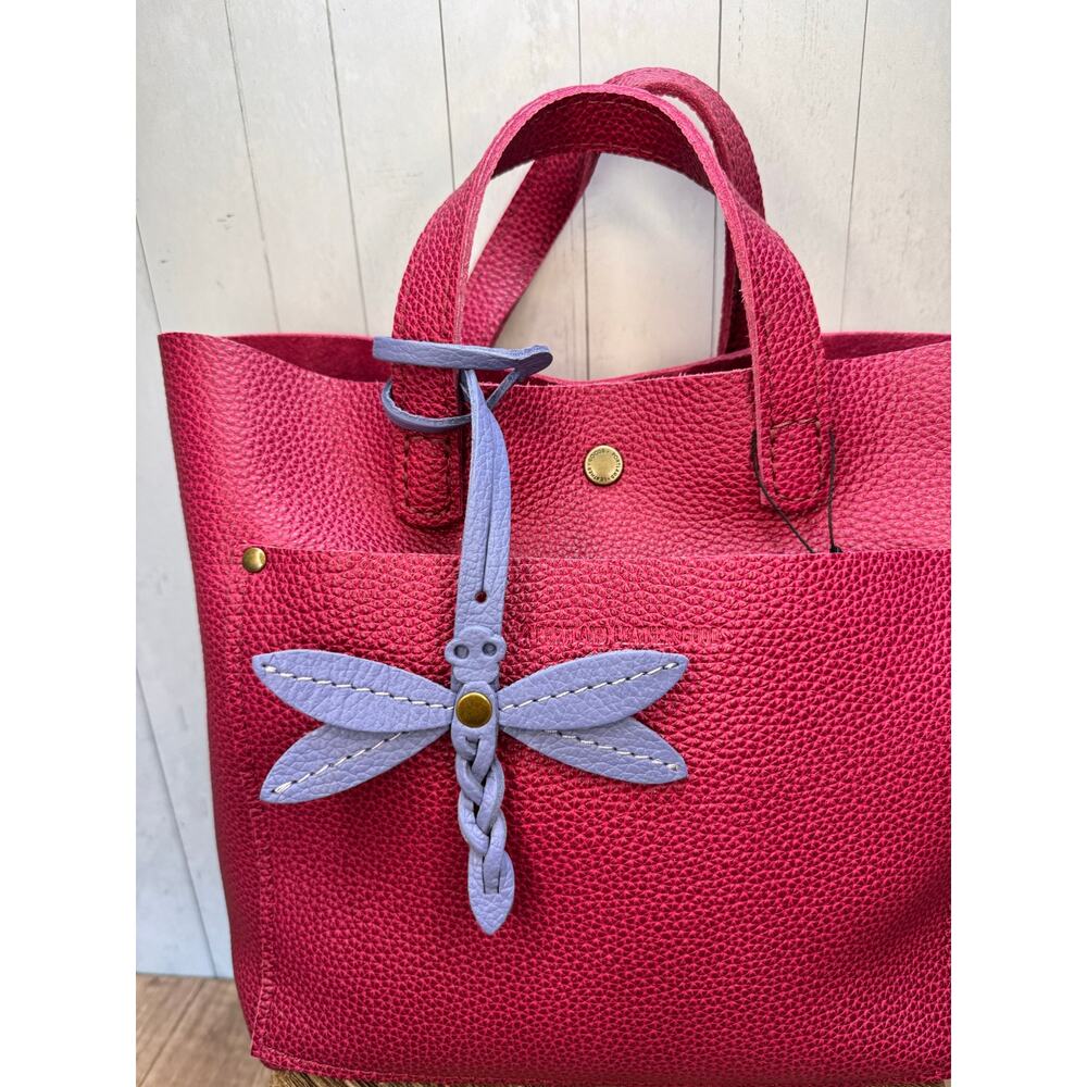 Portland Leather Dragonfly Charm ASTER Lavender Purse Charm FAST SHIP Bag Charm